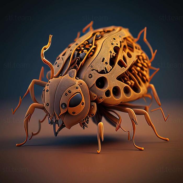 3D model Ixodes holocyclus (STL)